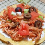 Chicken Tinga Tostada - feature | A Reinvented Mom