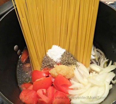 One Pot Pasta |A Reinvented Mom