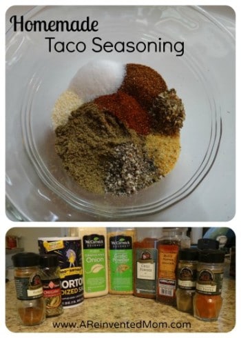 Taco Seasoning Collage