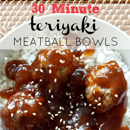 Teriyaki Meatball Bowls