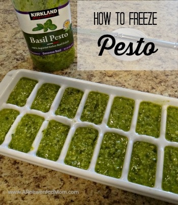 How to Freeze Pesto | A Reinvented Mom