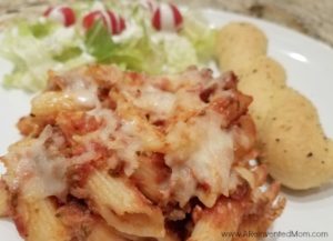 Easy weeknight meal that's also easy on your wallet. Cheesy Penne Pasta Bake - A Reinvented Mom