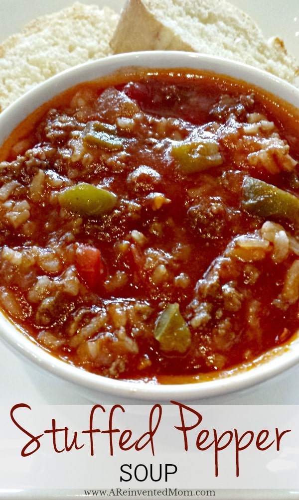 Stuffed Pepper Soup | Hearty soup packed with flavor.