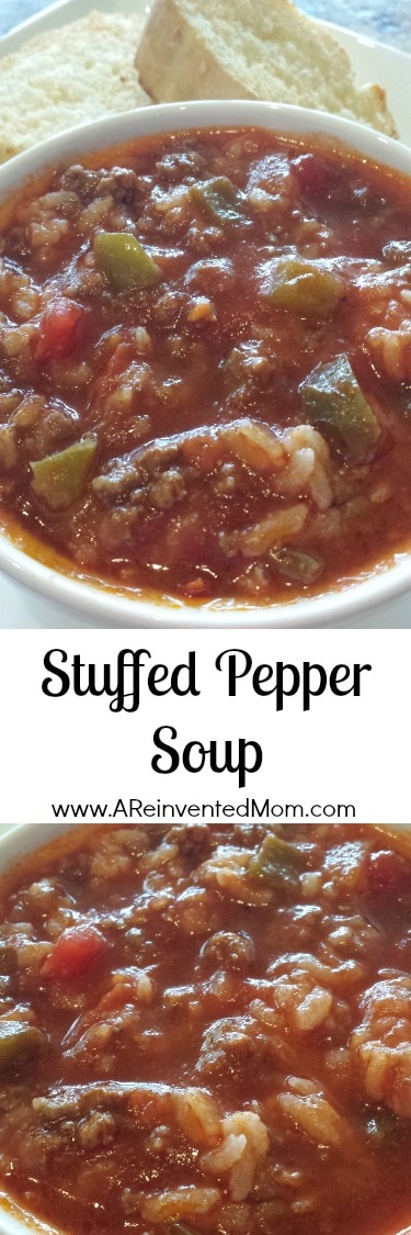 Stuffed Pepper Soup | A Reinvented Mom