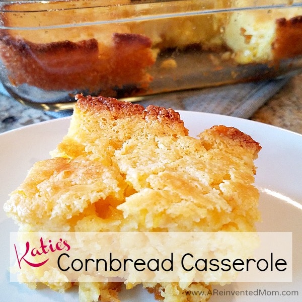 Katie's Cornbread Casserole - Perfect for parties, potlucks & picnics | A Reinvented Mom