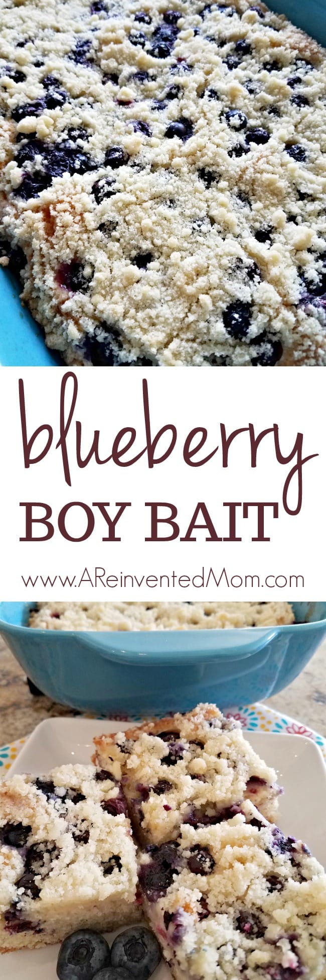 Blueberry Boy Bait is a pan of buttery goodness packed with juicy blueberries | A Reinvented Mom