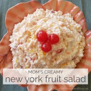 Mom's Creamy New York Fruit Salad - feature | A Reinvented Mom