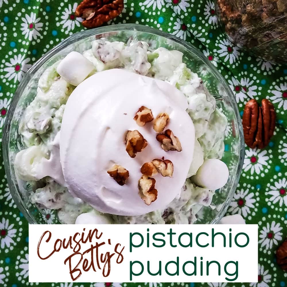 Cousin Betty's Best Pistachio Pudding feature closeup | A Reinvented Mom