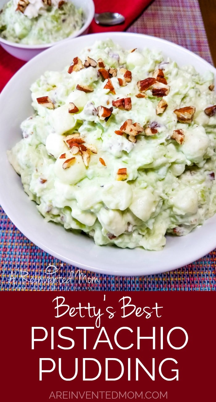 Betty's Best Pistachio Pudding Pin | A Reinvented Mom