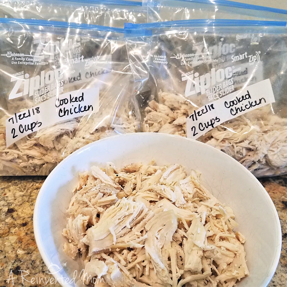 Easy Meal Prep Chicken Packaged | A Reinvented Mom