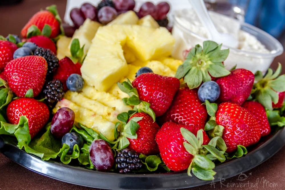 Using Leftover Party Food Fruit Tray | A Reinvented Mom #partyleftovers #leftoverpartyfood