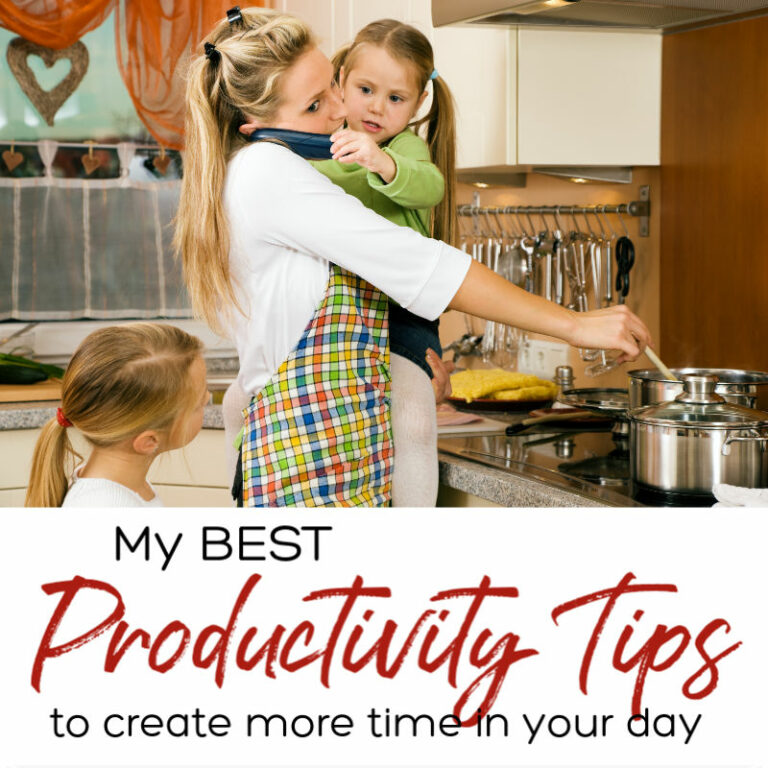 BEST Productivity Tips square feature | A Reinvented Mom #productivitytips #timesavers