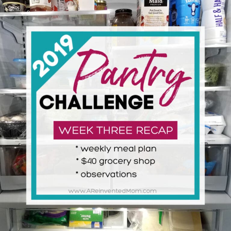 Pantry Challenge 2019 Week Three Recap