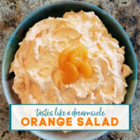 Bowl of Orange Salad | A Reinvented Mom #jellosalad