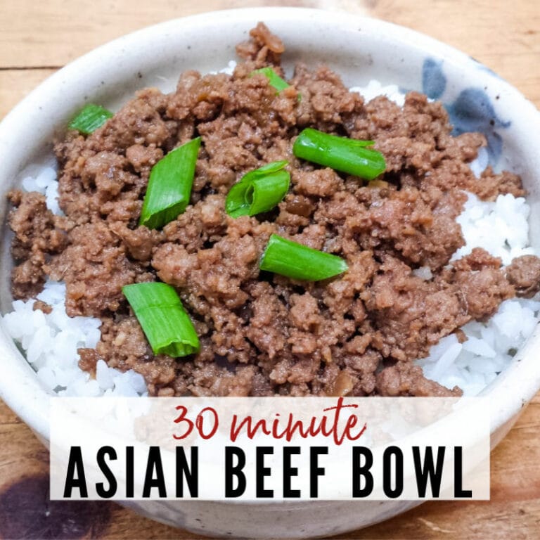 30 Minute Asian Beef Bowl