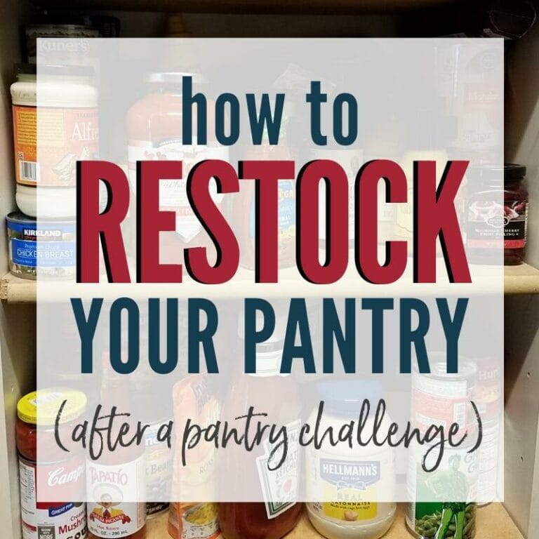 How to Restock Your Pantry {After a Pantry Challenge}