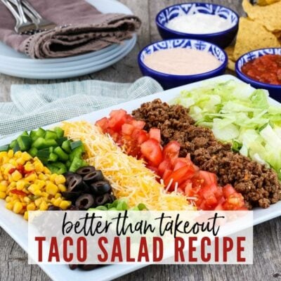 Homemade Taco Salad Recipe (Better Than Takeout) | A Reinvented Mom