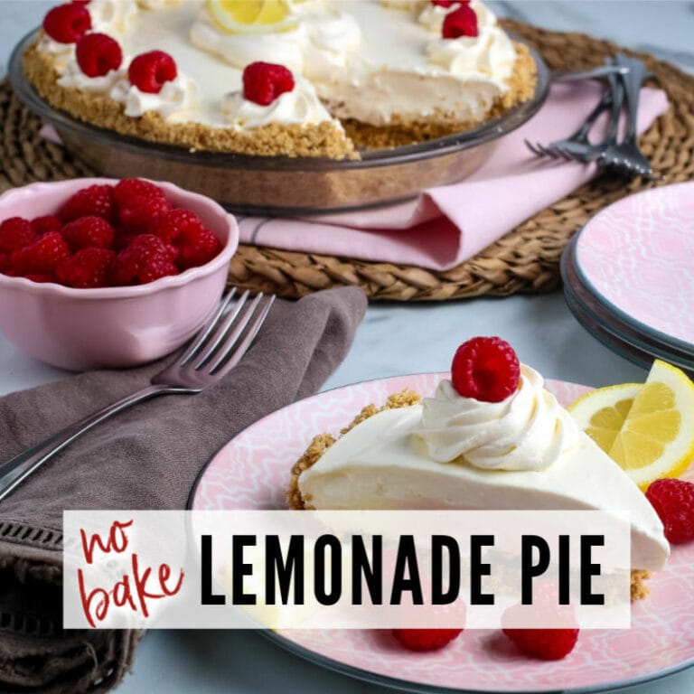 Lemonade Pie Recipe (No Bake, 4 Ingredients)