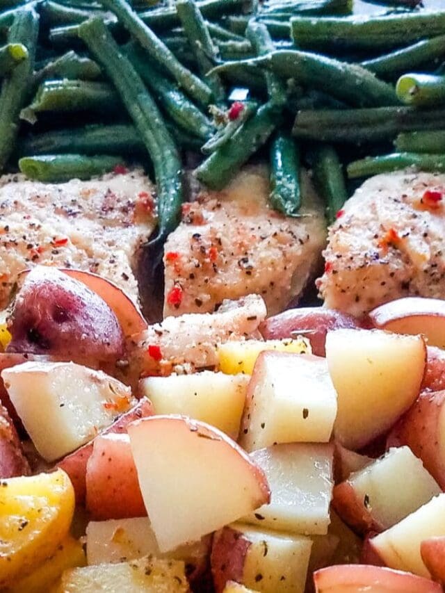Italian Chicken Potato Green Bean Bake Story