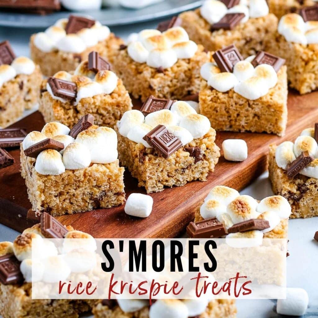 S'mores Rice Krispie Treats {No Bake} A Reinvented Mom