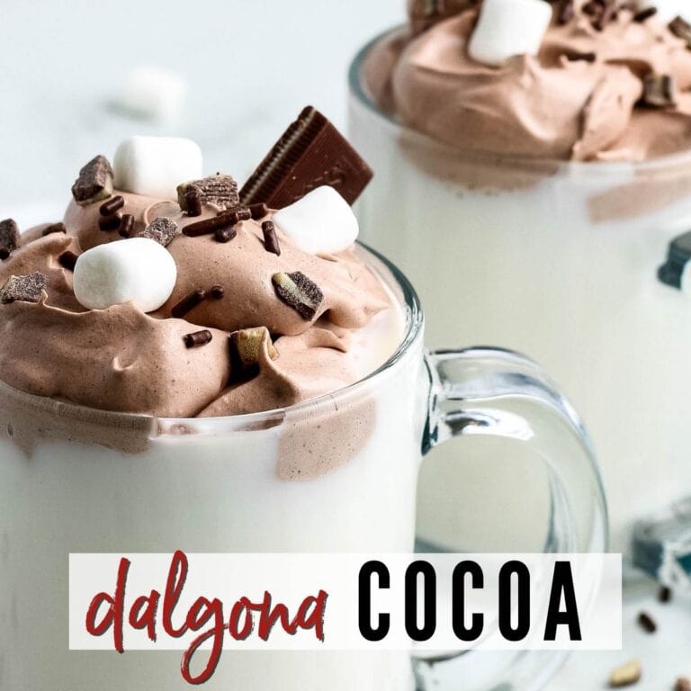 Dalgona Cocoa {Whipped Hot Chocolate}