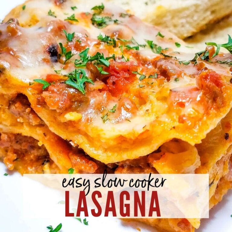 Easy Slow Cooker Lasagna