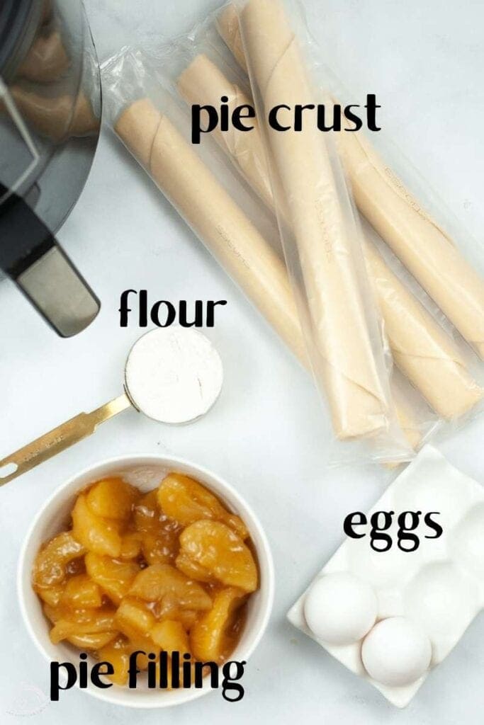ingredients labeled for air fryer hand pies