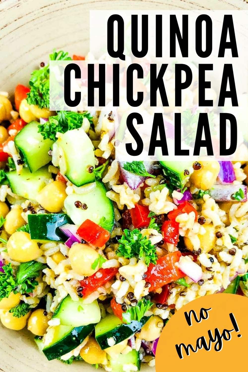 Quinoa Chickpea Salad | A Reinvented Mom