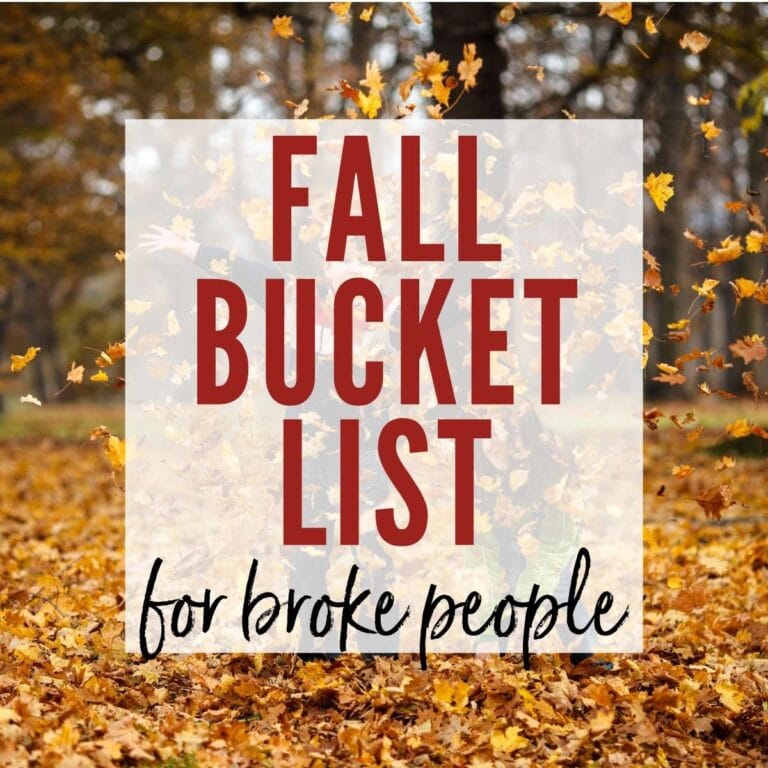 Fall Bucket List Ideas for Broke People