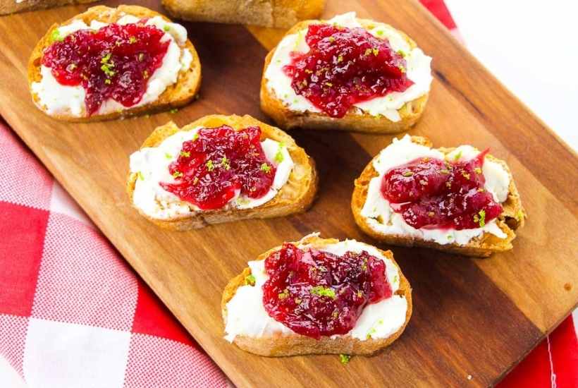 Cranberry Crostini Recipe | A Reinvented Mom