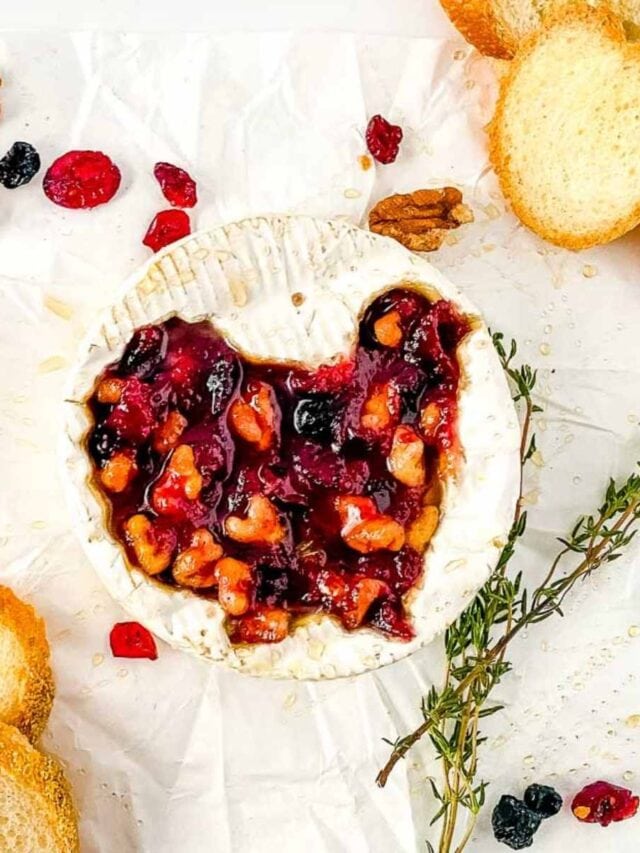 Baked Brie with Cranberries and Walnuts Story