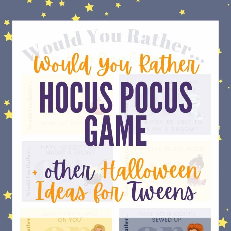 Would You Rather Game – Halloween Ideas for Tweens