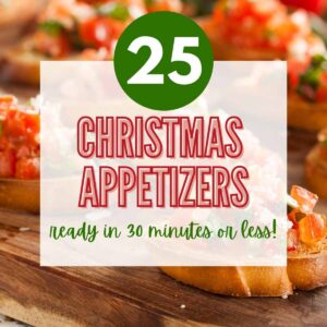 christmas appetizer with text overlay