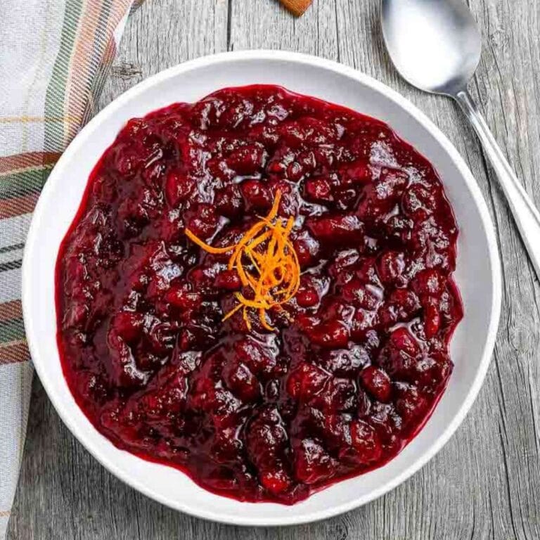 Easy Cranberry Sauce with Orange Juice