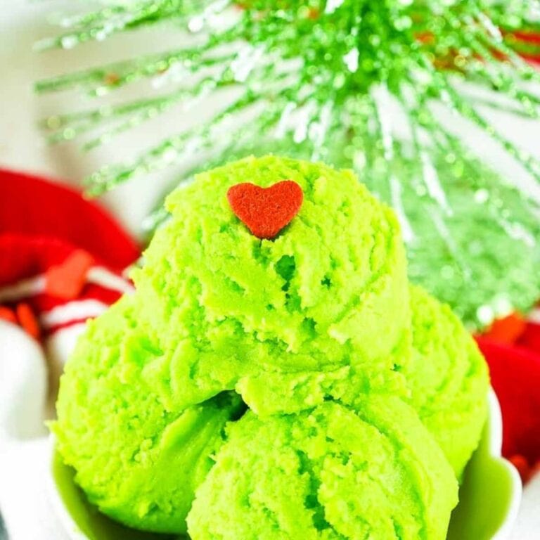 Grinch Edible Sugar Cookie Dough (No Eggs!)