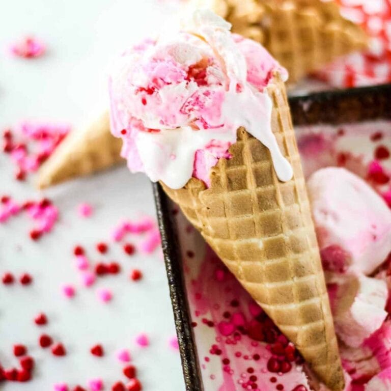 Valentines Ice Cream – No Churn!