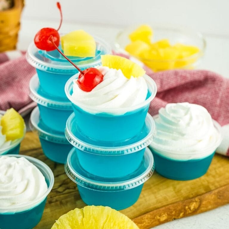 Blue Hawaiian Jello Shots