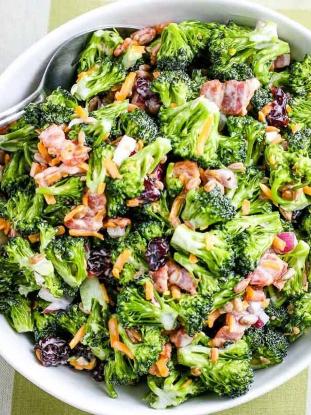 Broccoli Bacon Cranberry Salad Story