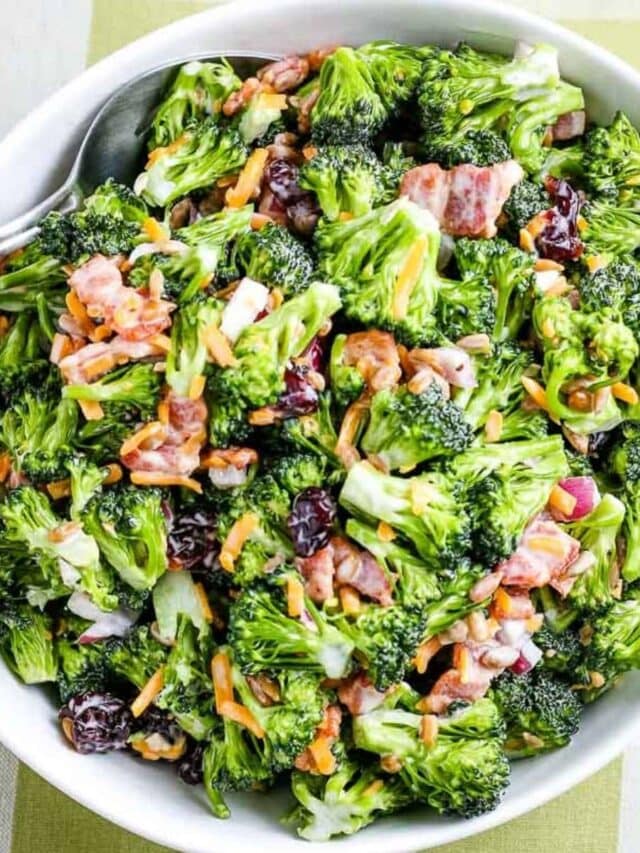 Broccoli Salad with Bacon & Cranberries Story
