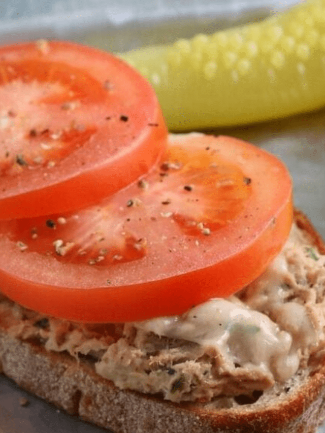 Open Faced  Tuna Melts (Broiled or Baked) Story