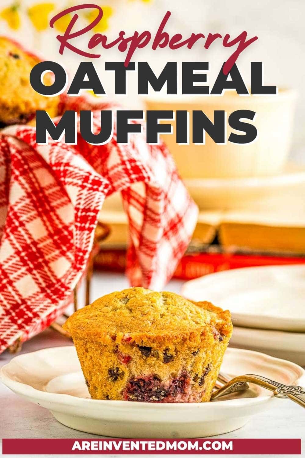 Raspberry Oatmeal Muffins (with Chocolate Chips) | A Reinvented Mom