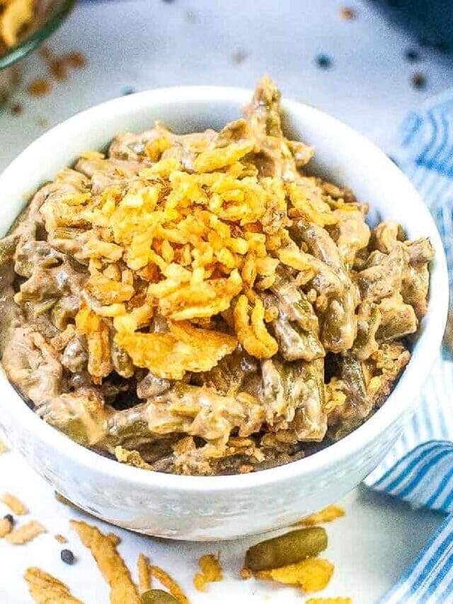 Air Fryer Green Bean Casserole Story