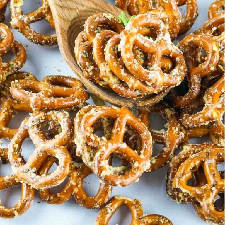 Crunchy Oven Baked Ranch Pretzel Recipe