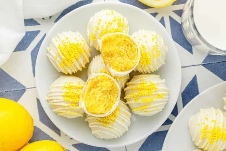 Zesty Lemon Cake Balls | A Reinvented Mom