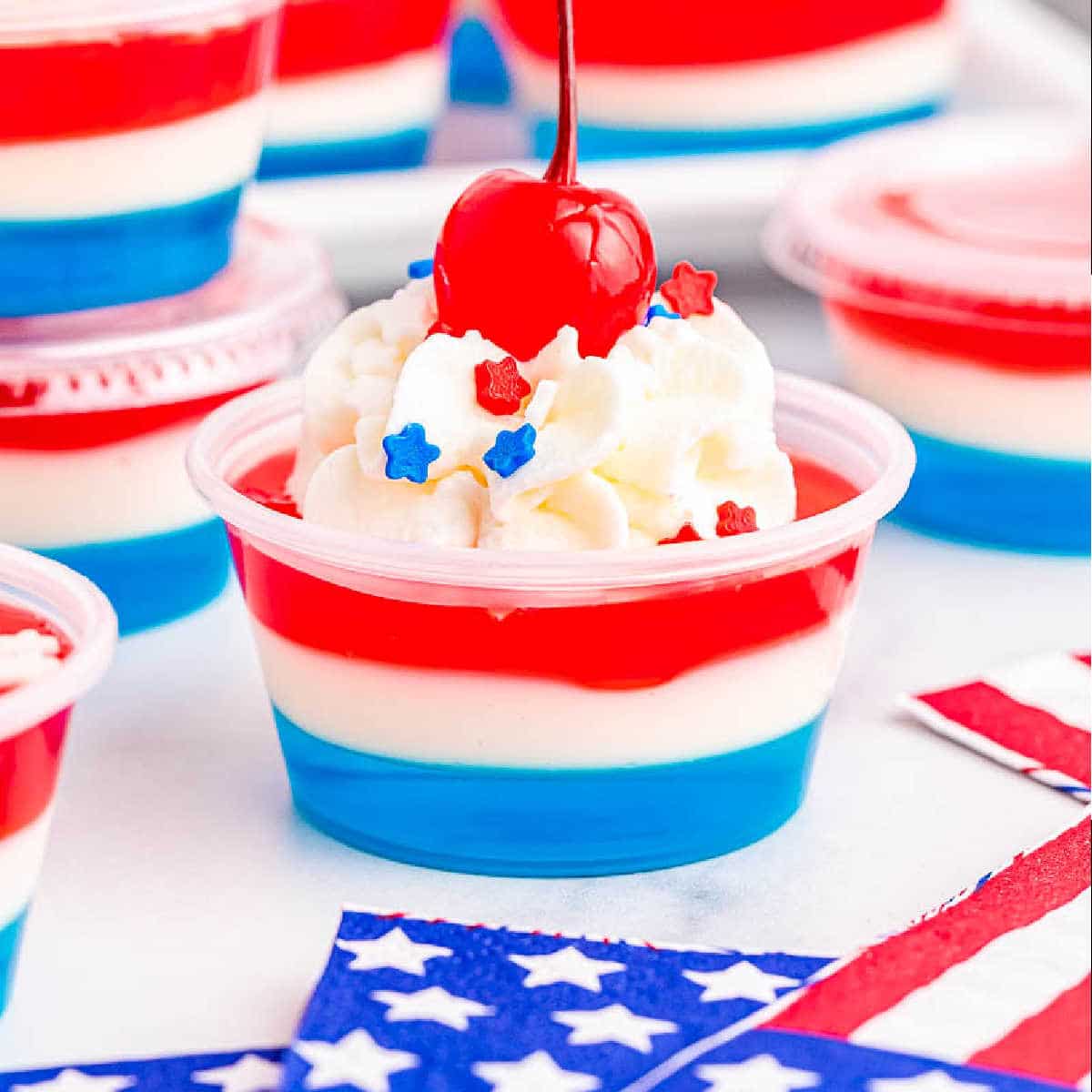How to Make Perfect Red White and Blue Jello Shots A Reinvented Mom